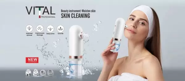 ⁦جهاز الهيدرافيشل Hydrafacial للبشرة ماركة VITAL  المنزلي بخزانين⁩ - الصورة ⁦6⁩