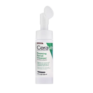 غسول CeraVe Foaming Facial للبشرة الدهنية والحساسة  - 150 مل