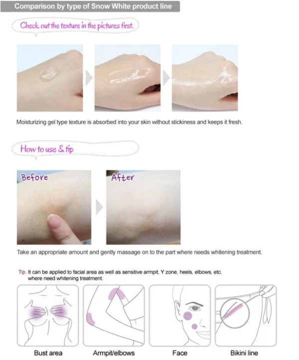 ⁦جل سنو وايت الكوري لتفتيح SecretKey Snow White Spot Gel -  منتجات كورية⁩ - الصورة ⁦8⁩