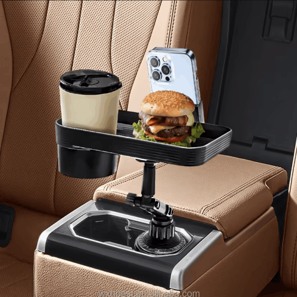 ⁦حامل هاتف مع صينية طعام Drink Cup Holder Phone Mount⁩ - الصورة ⁦9⁩
