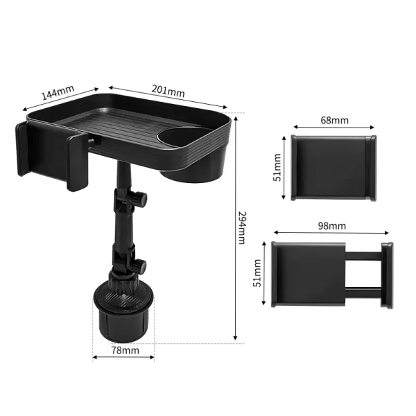 ⁦حامل هاتف مع صينية طعام Drink Cup Holder Phone Mount⁩ - الصورة ⁦10⁩