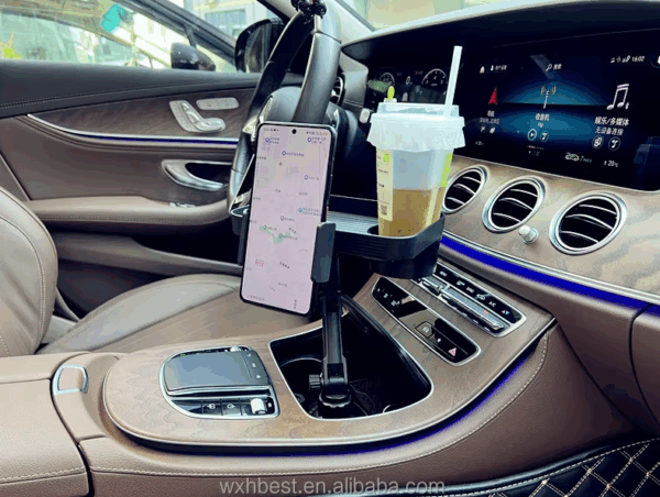 ⁦حامل هاتف مع صينية طعام Drink Cup Holder Phone Mount⁩ - الصورة ⁦11⁩