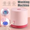 غسالة ميني مع خاصية العصر - مثالية للرحلات، التخييم، والشقق الصغيرة