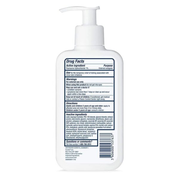 ⁦لوشن CeraVe Itch Relief Moisturizing للبشرة المتهيجة حروق الشمس والخدوش⁩ - الصورة ⁦7⁩