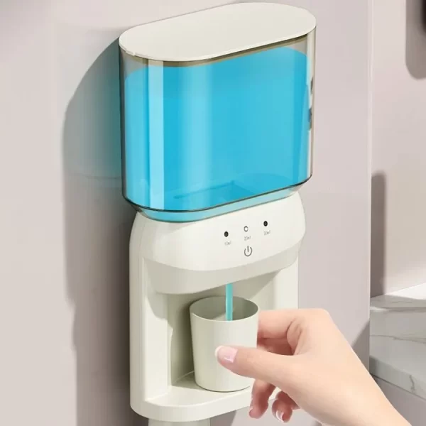 ⁦موزّع غسول الفم الذكي المُثبت على الحائط – سعة 600 مل⁩ - الصورة ⁦9⁩