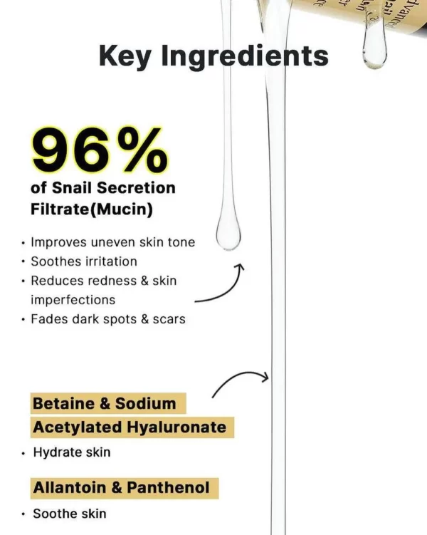 ⁦COSRX Advanced Snail 96 Mucin Power Essence - منتجات كورية⁩ - الصورة ⁦7⁩