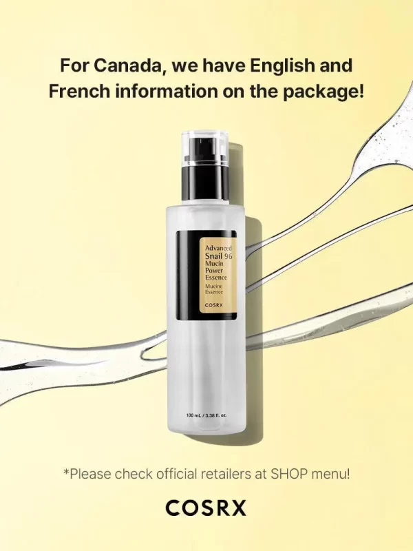 ⁦COSRX Advanced Snail 96 Mucin Power Essence - منتجات كورية⁩ - الصورة ⁦11⁩