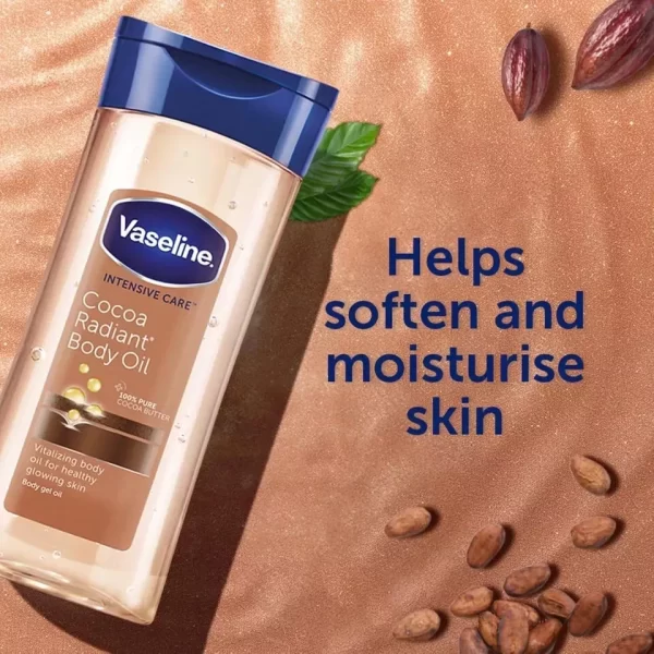 ⁦زيت الجسم Vaseline Intensive Care Cocoa بخلاصة زبدة الكاكاو⁩ - الصورة ⁦3⁩