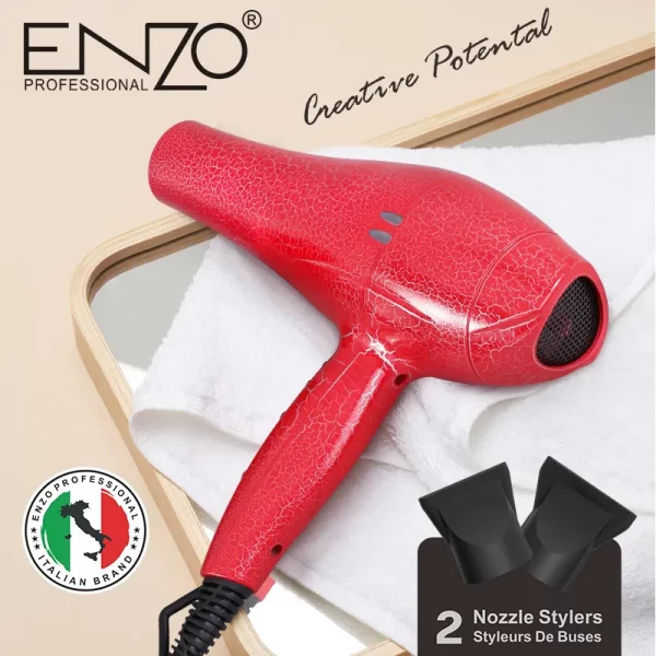 ⁦سشوار الشعر ENZO  بقوة 1845 واط – 19000 دورة في الدقيقة⁩ - الصورة ⁦2⁩