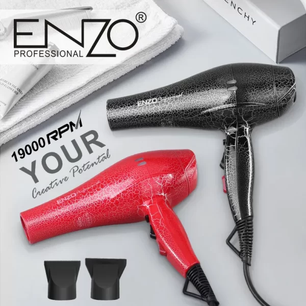 ⁦سشوار الشعر ENZO  بقوة 1845 واط – 19000 دورة في الدقيقة⁩ - الصورة ⁦5⁩