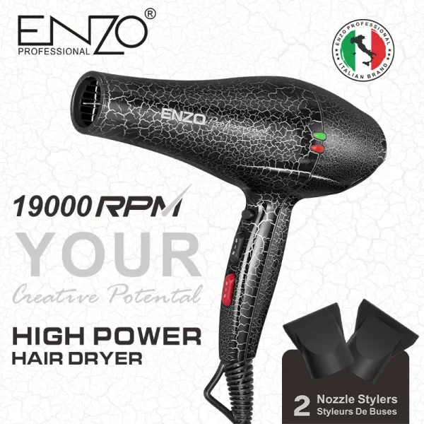 ⁦سشوار الشعر ENZO  بقوة 1845 واط – 19000 دورة في الدقيقة⁩ - الصورة ⁦6⁩
