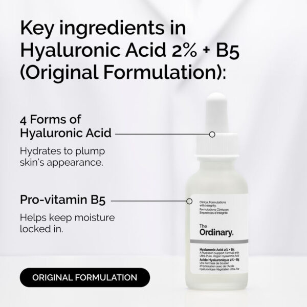 ⁦سيروم The ordinary Hyaluronic Acid 2%+B5⁩ - الصورة ⁦2⁩