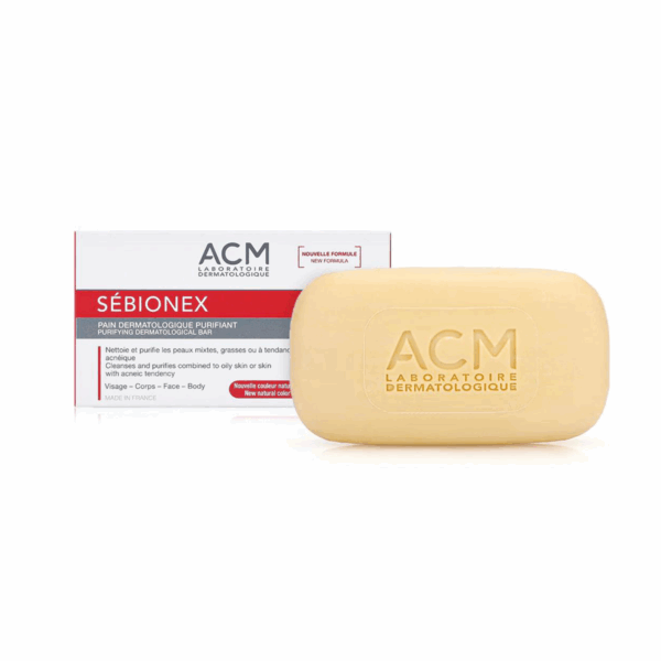 صابونة ACM Sebionex لتنقية البشرة بديل الروكتان 100 غرام - صناعة فرنسية