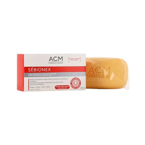 ⁦صابونة ACM Sebionex لتنقية البشرة بديل الروكتان 100 غرام - صناعة فرنسية⁩ - الصورة ⁦5⁩