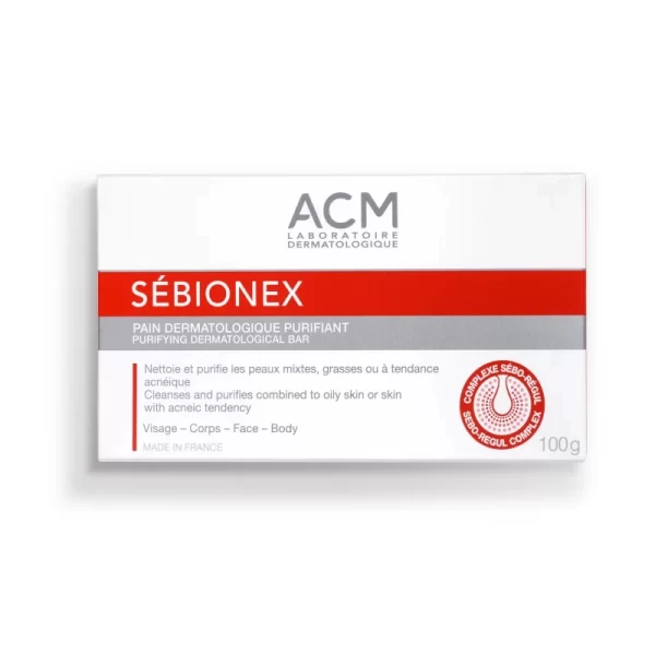 ⁦صابونة ACM Sebionex لتنقية البشرة بديل الروكتان 100 غرام - صناعة فرنسية⁩ - الصورة ⁦6⁩