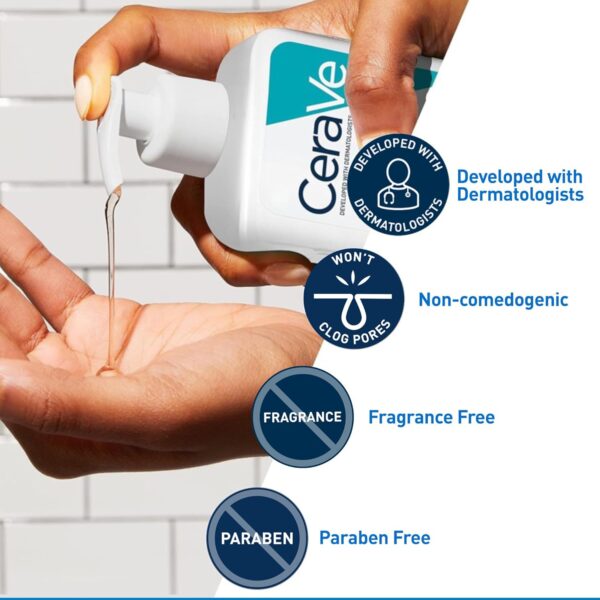 ⁦غسول CeraVe Acne Control Cleanser, 2% Salicylic حجم 236 مل⁩ - الصورة ⁦4⁩