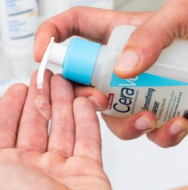 غسول CeraVe SA Smoothing Cleanser Salicylic Acid + Ceramides حجم 473ml