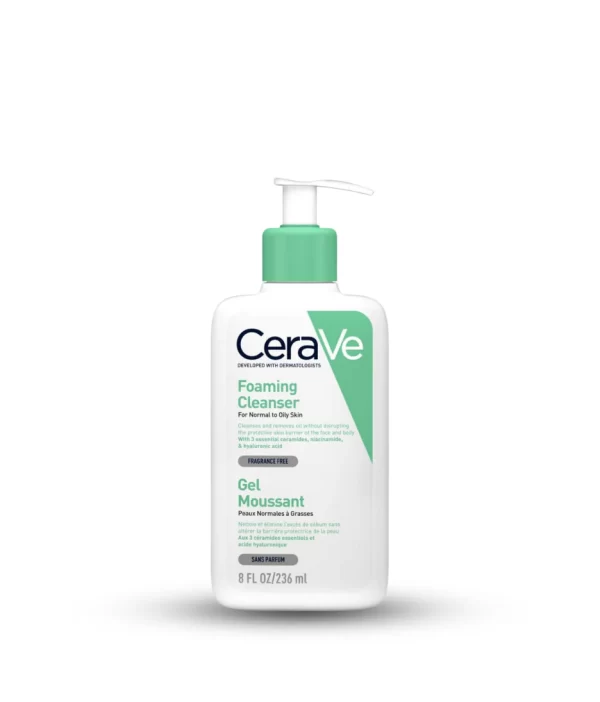 غسول Cerave foaming cleanser gel Moussant حجم 236 مل