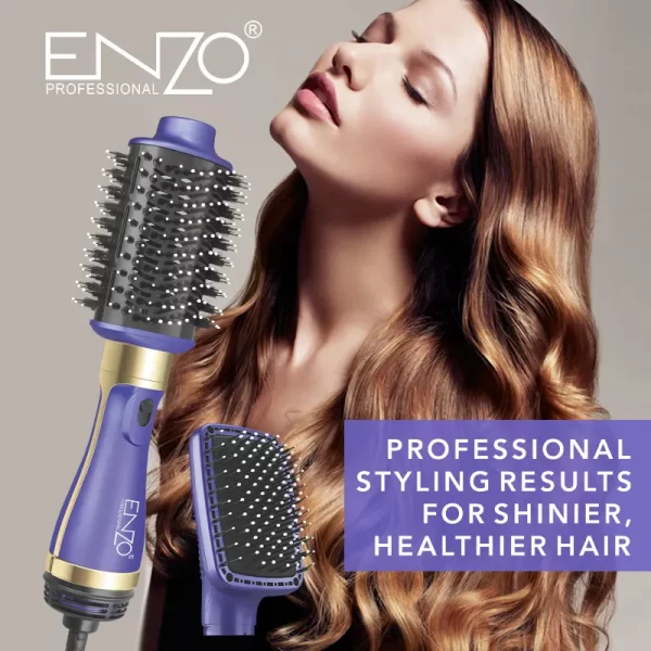 ⁦فرشاة حرارية PRO SIGNATURE تجفيف وتصفيف الشعر 2 في 1 من ENZO⁩ - الصورة ⁦12⁩