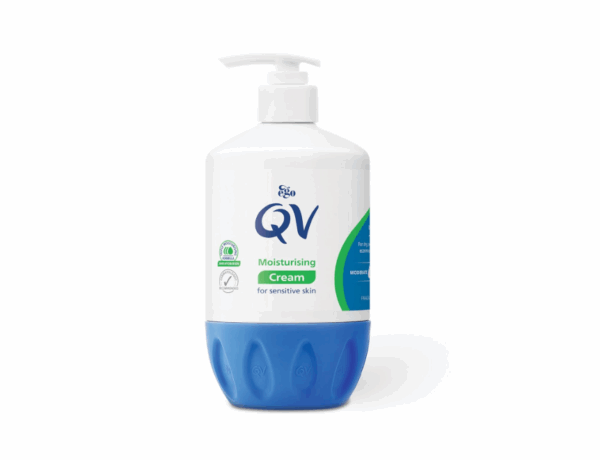 كريم QV للبشرة الجافة والحساسة مناسب للإكزيما والصدفية والالتهابات الجلدية