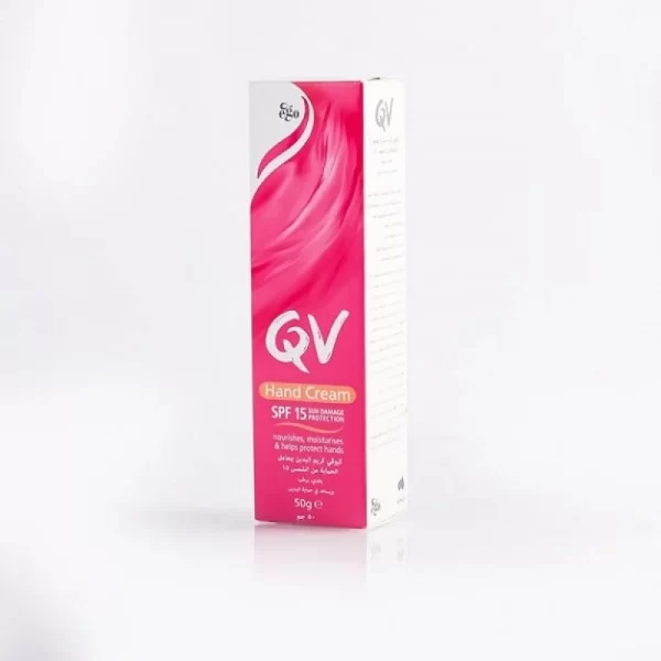⁦كريم اليدين QV مع واقي شمس SPF 15 حماية من علامات التقدّم بالسن  50 غ⁩ - الصورة ⁦4⁩