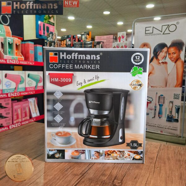 ⁦ماكينة تحضير قهوة امريكية Hoffmans سعة 1.5 لتر⁩ - الصورة ⁦4⁩