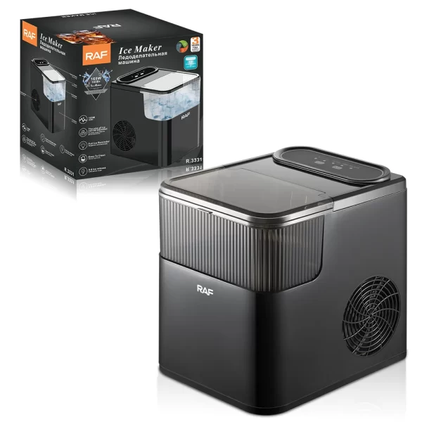 ماكينة صنع الثلج Ice Maker من RAF كهربائية قدرة إنتاج 12 كغ