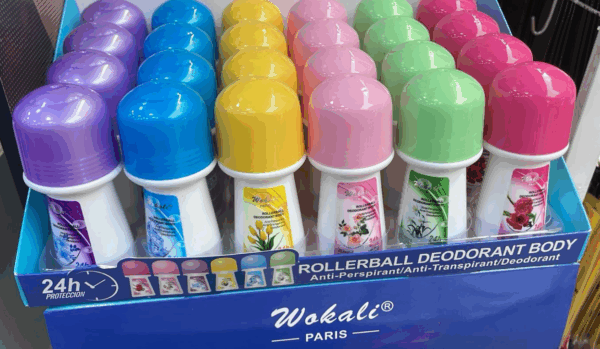 ⁦مزيل عرق رول Wokali Paris حماية 24 ساعة برائحة زهور التوليب  - 50 مل⁩ - الصورة ⁦3⁩