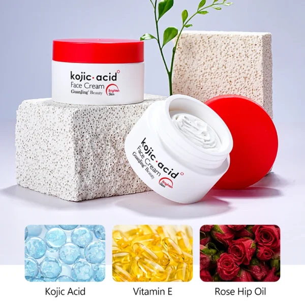 ⁦كريم Kojic Acid تفتيح تجديد وشد البشرة + مع ظرف سيروم هدية⁩ - الصورة ⁦4⁩
