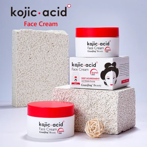 ⁦كريم Kojic Acid تفتيح تجديد وشد البشرة + مع ظرف سيروم هدية⁩ - الصورة ⁦5⁩