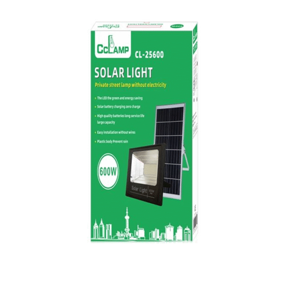 ⁦كشاف 600 واط بالطاقة الشمسية 40 × 32 سم⁩ - الصورة ⁦2⁩