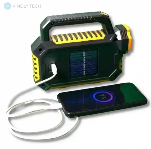⁦كشاف طاقة شمسية متعدد الإضاءة + باور بانك 2800mAh ⁩ - الصورة ⁦5⁩