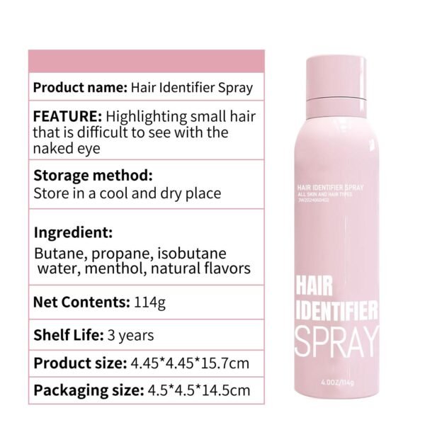 ⁦بخاخ ازالة الشعر مع 4 شفرات ديرمابلانينغ Hair Identifier Spray⁩ - الصورة ⁦3⁩