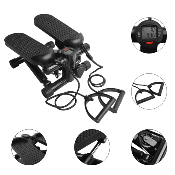 ⁦جهاز Mini Stepper أو Stepper مع حبال مقاومة مع شاشة LCD⁩ - الصورة ⁦3⁩