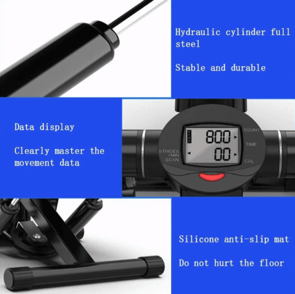 ⁦جهاز Mini Stepper أو Stepper مع حبال مقاومة مع شاشة LCD⁩ - الصورة ⁦8⁩