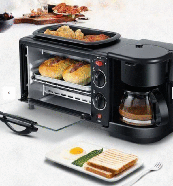 ماكينة تحضير الافطار 3 وظائف : فرن ، مقلاة ، تحضير القهوة RAF