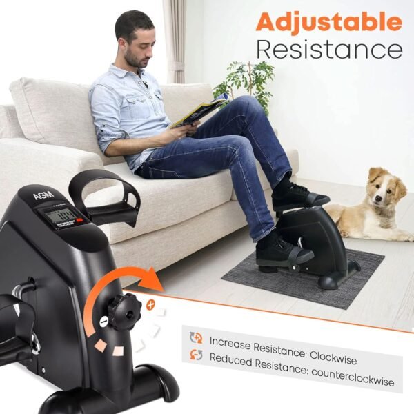 ⁦دراجة تمارين صغيرة مع شاشة رقمية (Mini Exercise Bike with LCD Display)⁩ - الصورة ⁦5⁩
