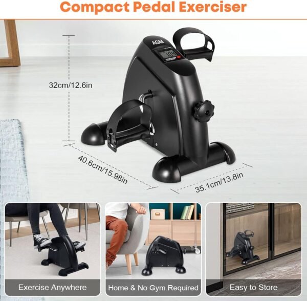 ⁦دراجة تمارين صغيرة مع شاشة رقمية (Mini Exercise Bike with LCD Display)⁩ - الصورة ⁦7⁩