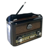 راديو خشبي محمول – 3 نطاقات FMAMSW + بلوتوث + USBTF وكشاف LED (3) راديو كلاسيك محمول + كشاف LED شحن و كهرباء