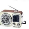 راديو محمول على الطاقة الشمسية + شحن وكهرباء