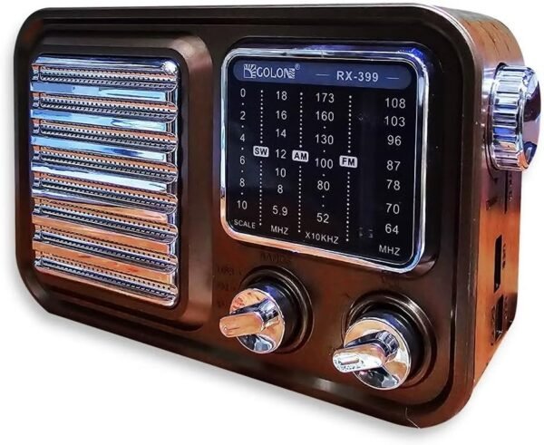 ⁦راديو ومشغل موسيقى محمول 3 نطاقات (AM/FM/SW) شحن Type-C⁩ - الصورة ⁦2⁩