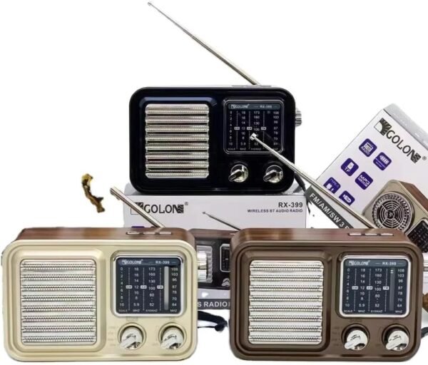 ⁦راديو ومشغل موسيقى محمول 3 نطاقات (AM/FM/SW) شحن Type-C⁩ - الصورة ⁦3⁩