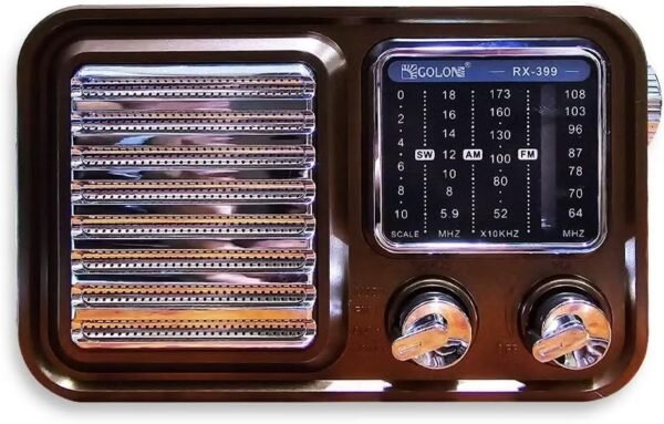 راديو ومشغل موسيقى محمول 3 نطاقات (AM/FM/SW) شحن Type-C
