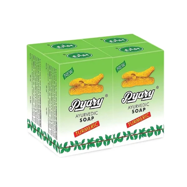 ⁦صابون الكركم ‎Pyary Turmeric Soap‎ - للبشرة الحساسة و حب الشباب والجفاف⁩ - الصورة ⁦3⁩