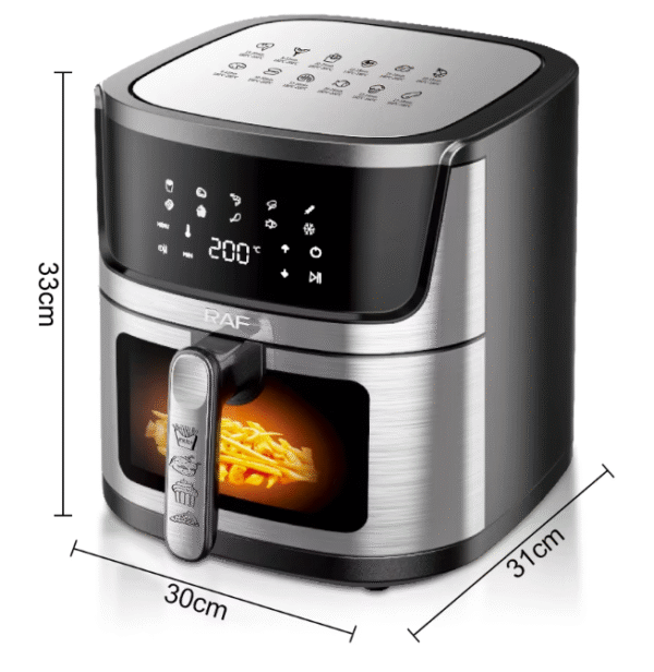 قلاية هوائية RAF سعة 9 لتر شاشة لمس 1950 واط