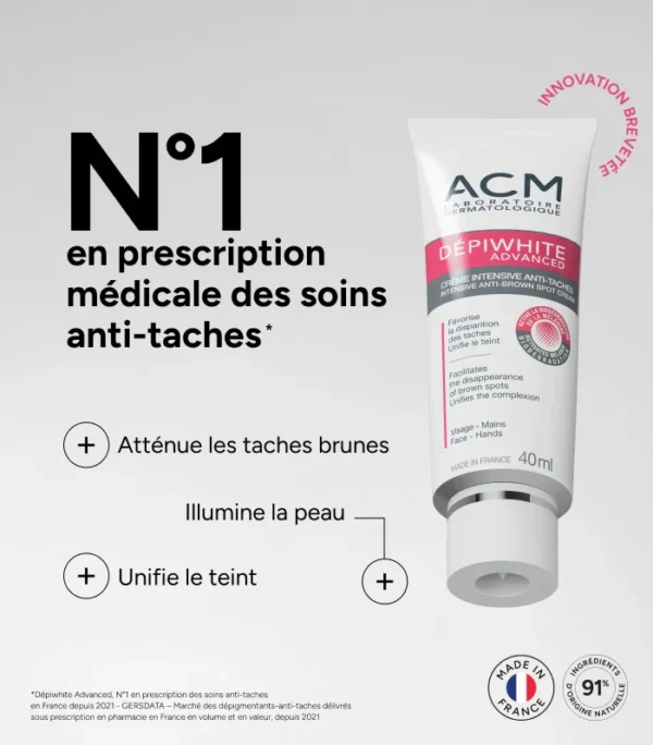 ⁦كريم ACM لإزالة البقع الداكنة Dépiwhite Advanced Intensive Anti-Brown Spot Cream⁩ - الصورة ⁦7⁩
