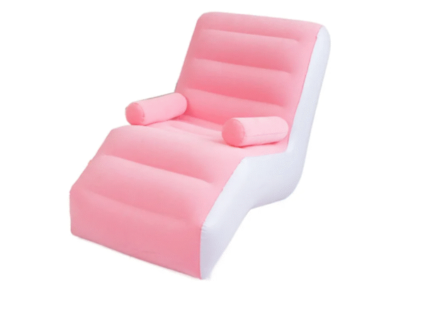 كنبة هوائية قابلة للنفخ Single Size + مسند ظهر مريح وشكل S