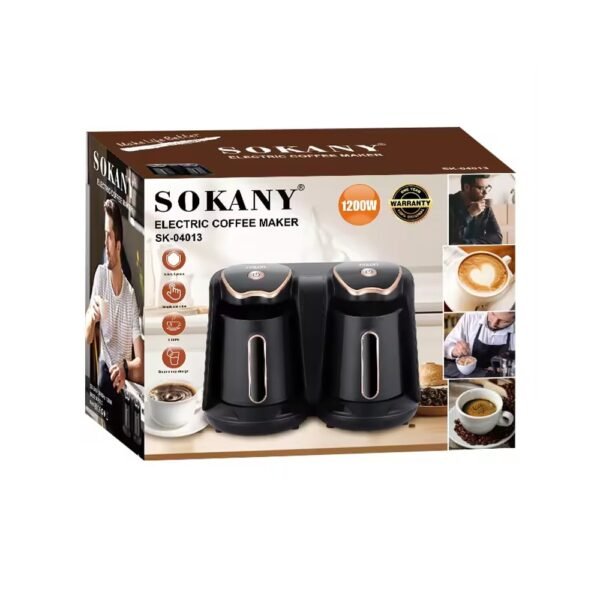 ⁦ماكينة القهوة التركية دبل 1200 واط SOKANY⁩ - الصورة ⁦4⁩