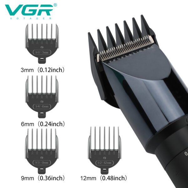 ⁦ماكينة حلاقة الشعر  VGR تشغيل حتى 200 دقيقة كهرباء + شحن⁩ - الصورة ⁦5⁩