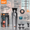 ماكينة حلاقة الشعر والحية RAF بشفرات مقاومة للحرارة وشحن USB (1) ماكينة حلاقة الشعر زيرو و اللحية شحن RAF